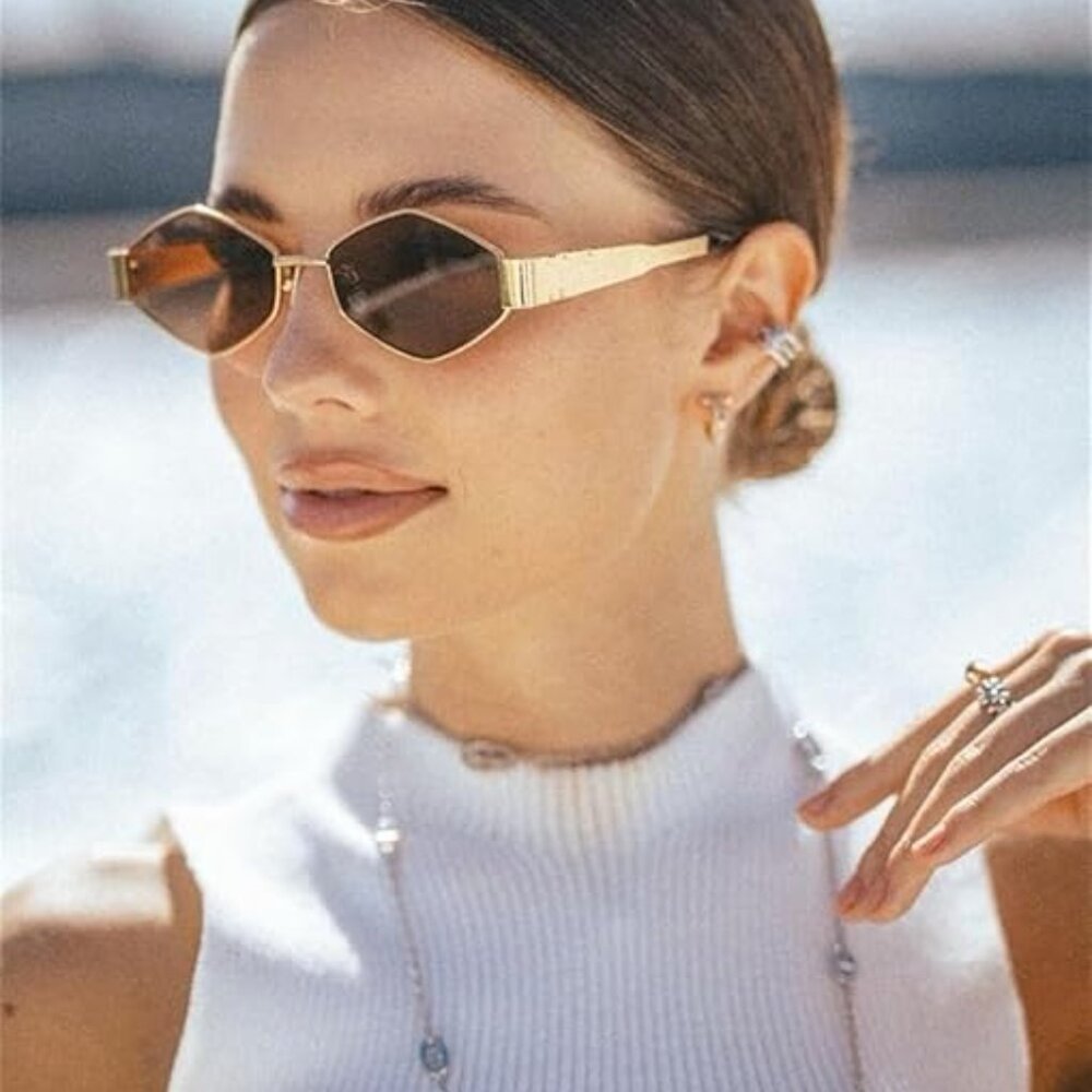 Trendy Hexagon Sunglasses